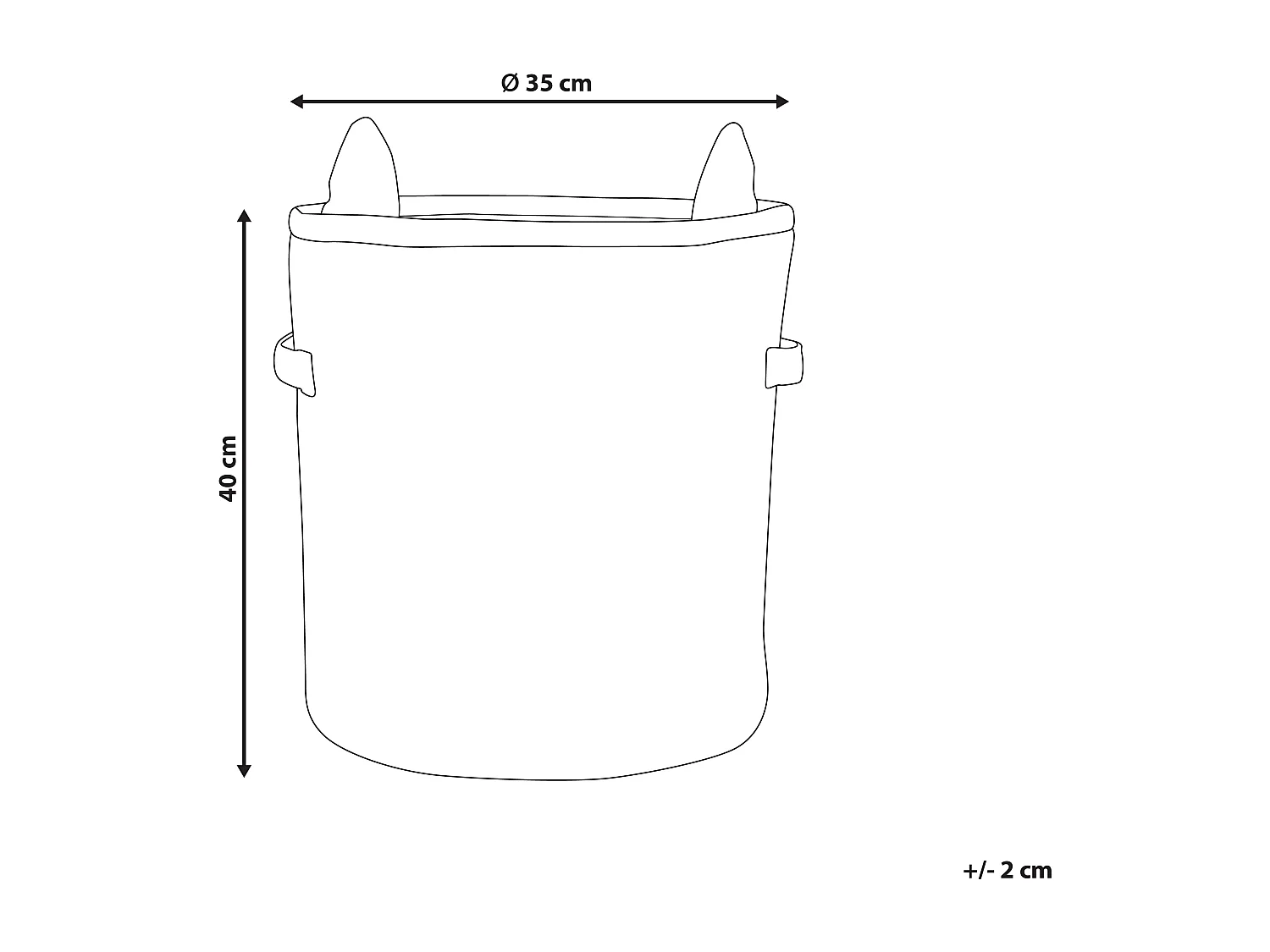 Panier enfants Renard HARRORI Coton Beige