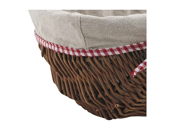 Panier en osier brut "Vintage chic" Ovale