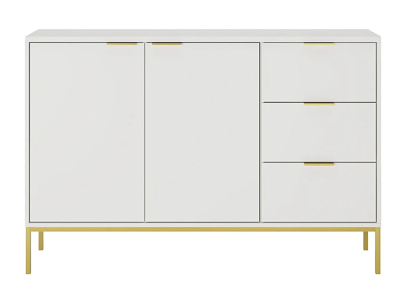 Commode moderne Kristina 150cm-Couleur Blanc