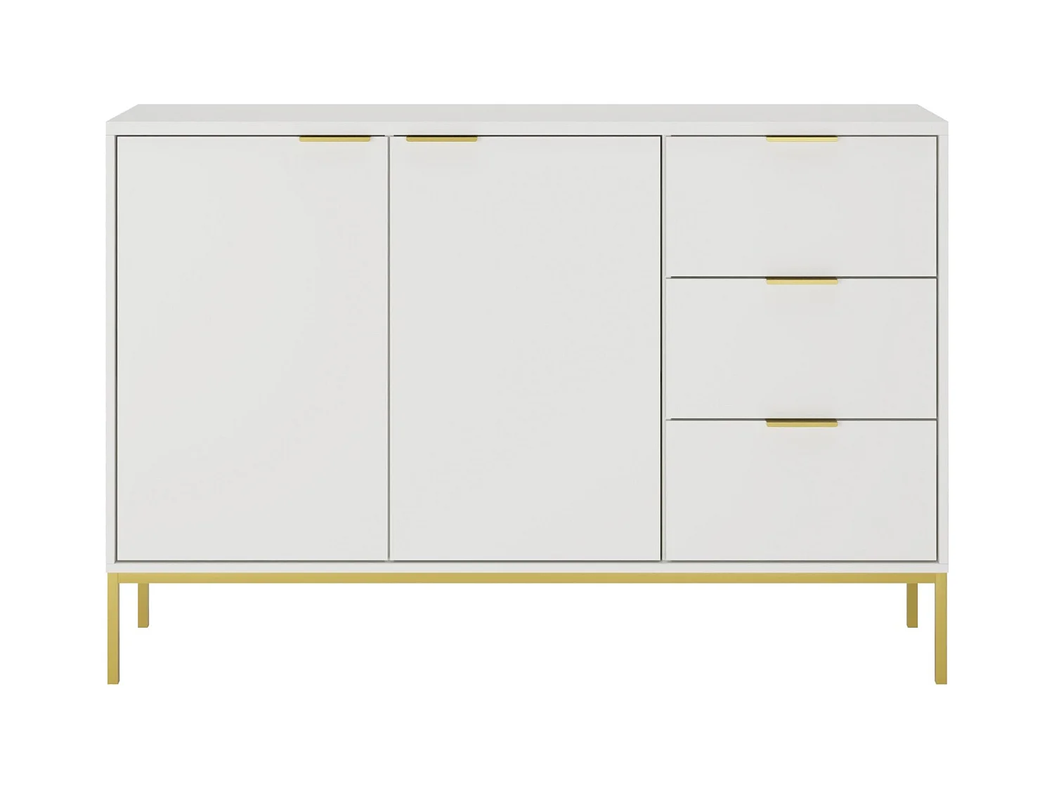 Kristina moderne ladekast 150 cm-Kleur Wit