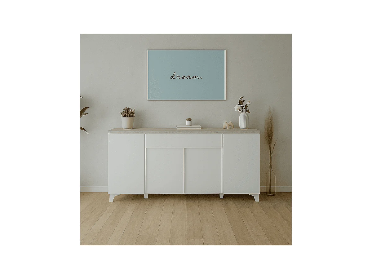Buffet 4 portes 1 tiroir L177 cm - BERTRIX