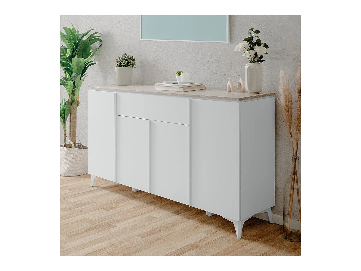 Buffet 4 portes 1 tiroir L177 cm - BERTRIX