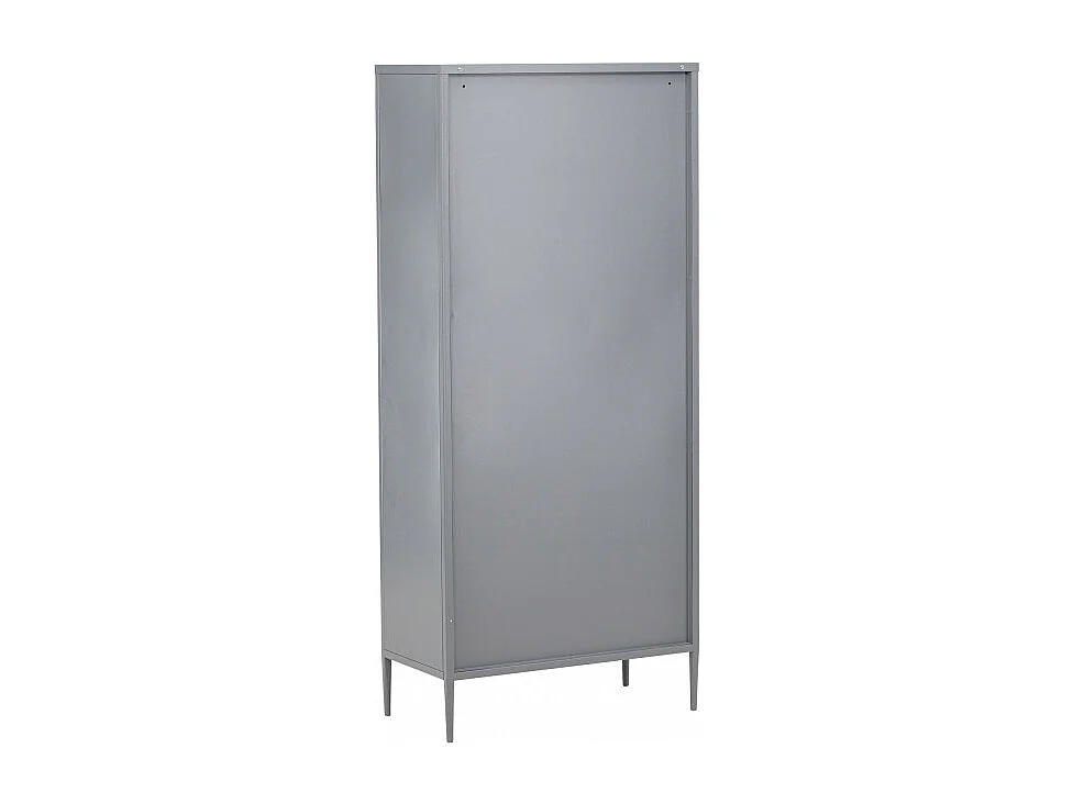 LaPaz vitrinekast 2 deuren, 3 laden lichtgrijs.