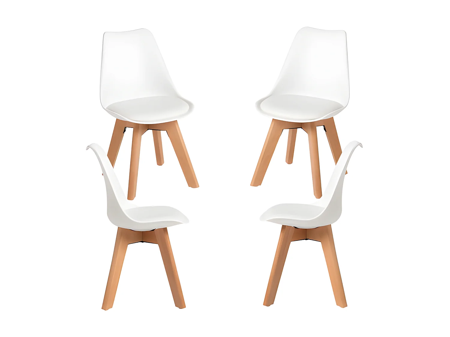 Pack 4 Sillas Synk Kid (Infantil) - Blanco