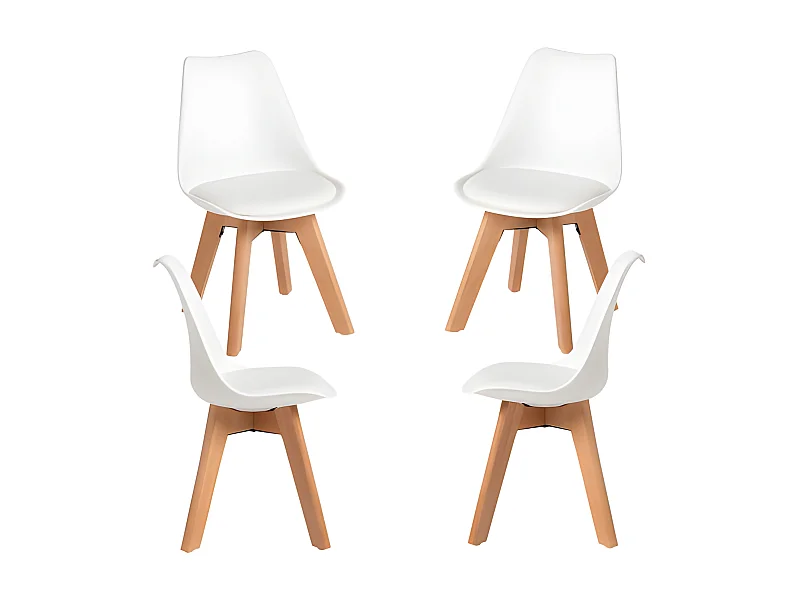 Pack 4 Sillas Synk Kid (Infantil) - Blanco