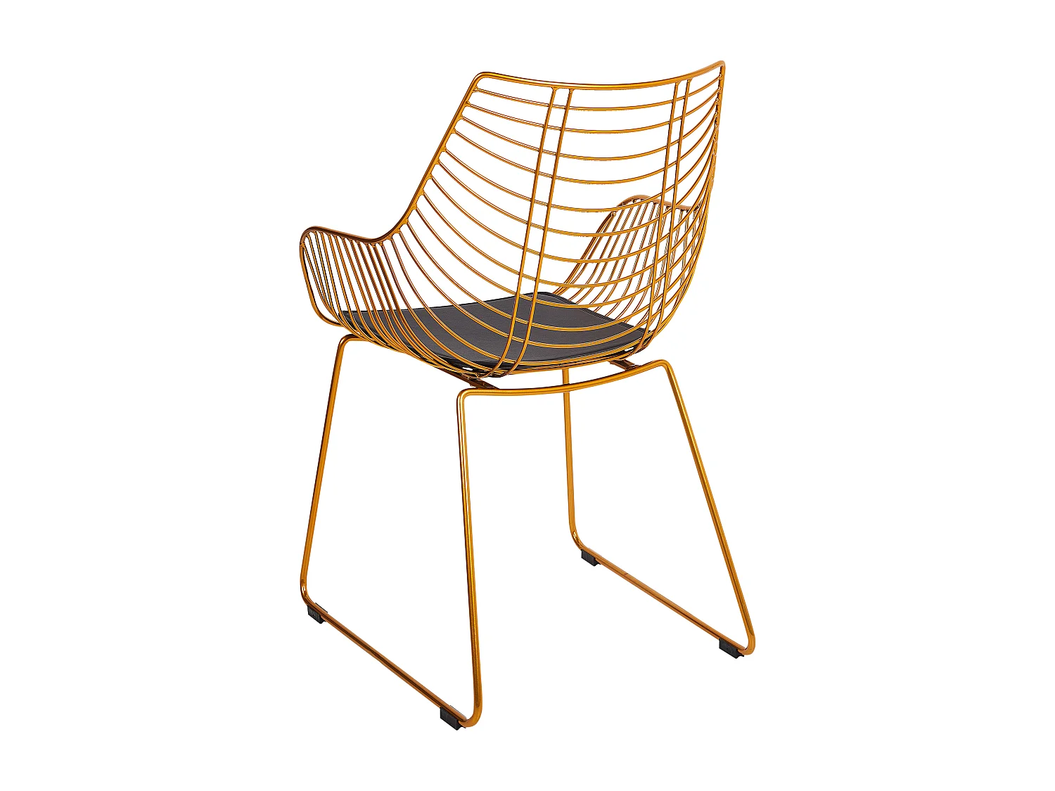 Set van 2 eetkamerstoelen ANNAPOLIS Metaal Goud