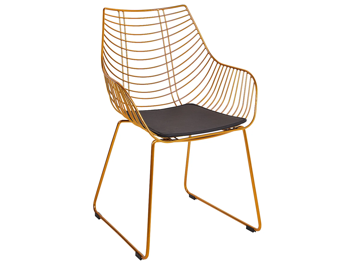 Set van 2 eetkamerstoelen ANNAPOLIS Metaal Goud