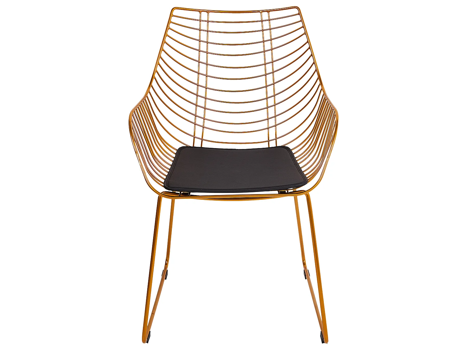 Set van 2 eetkamerstoelen ANNAPOLIS Metaal Goud