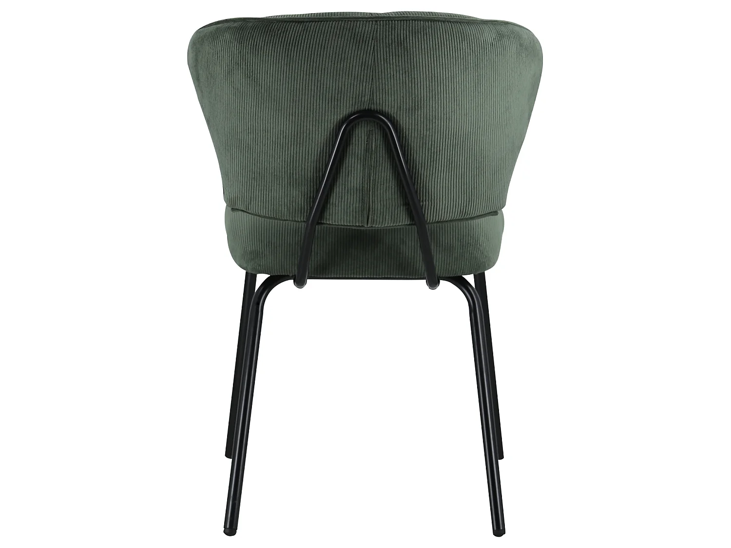 Set van 2 NILSA groene ribfluwelen stoelen