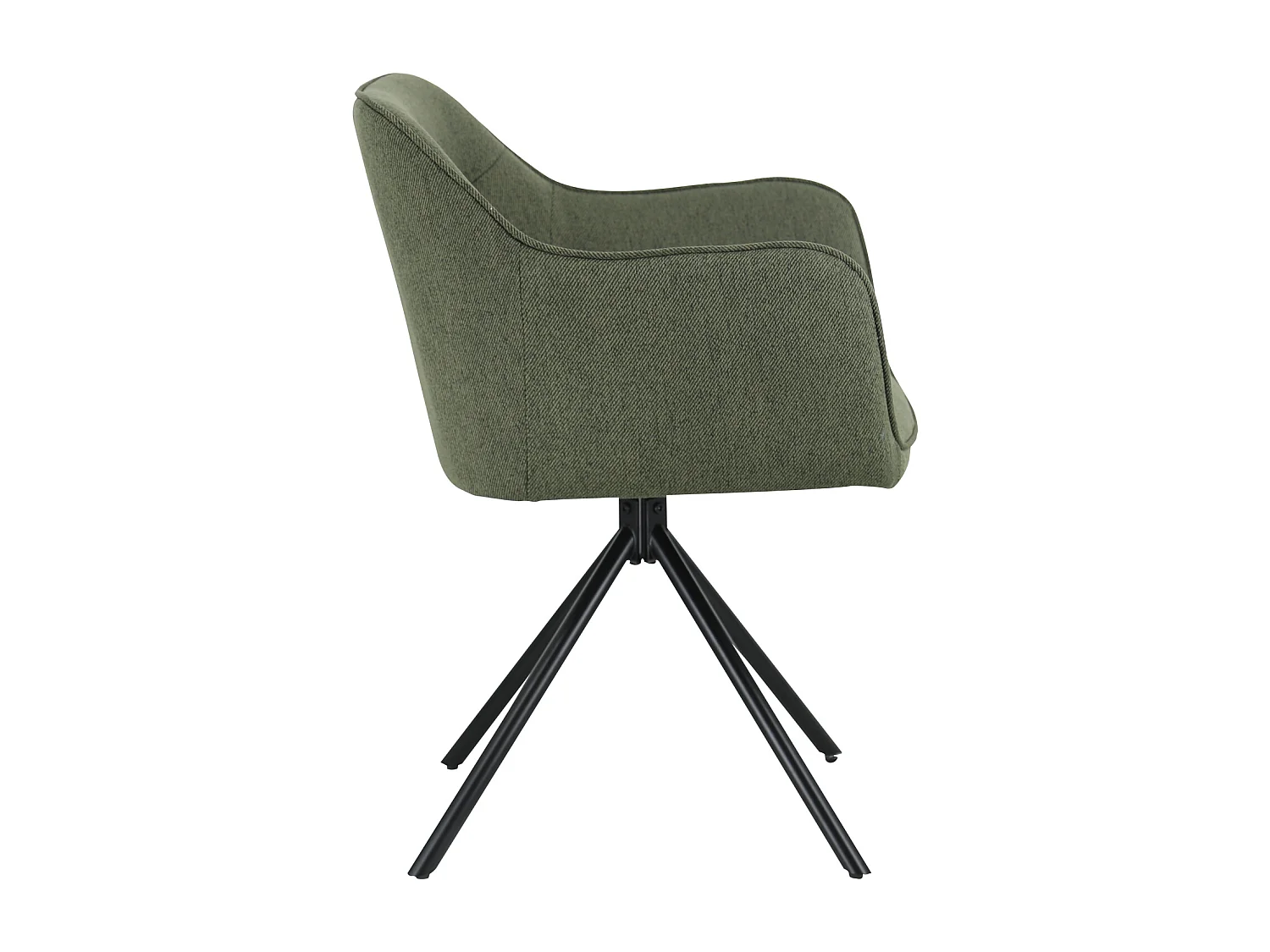 Set van 2 groene stoffen stoelen DANNA