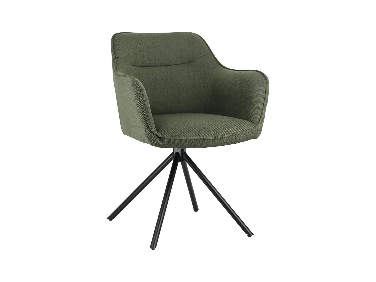 Set van 2 groene stoffen stoelen DANNA
