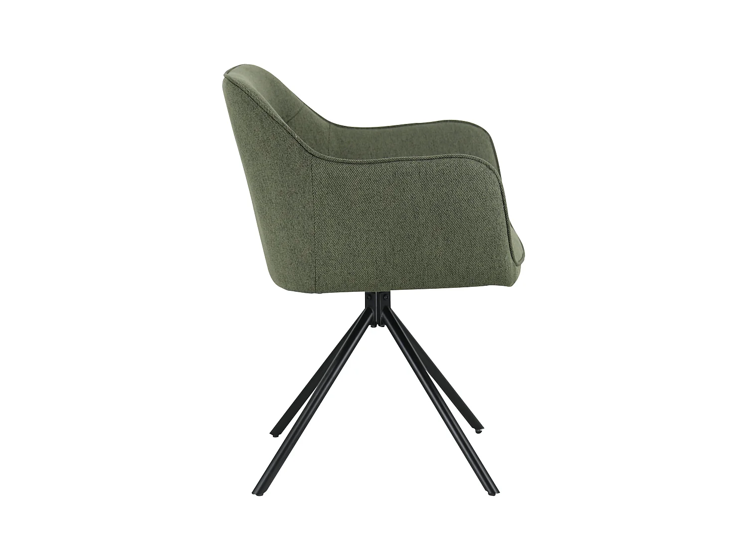 Set van 2 groene stoffen stoelen DANNA