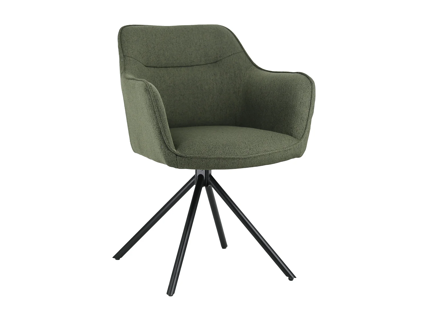 Set van 2 groene stoffen stoelen DANNA