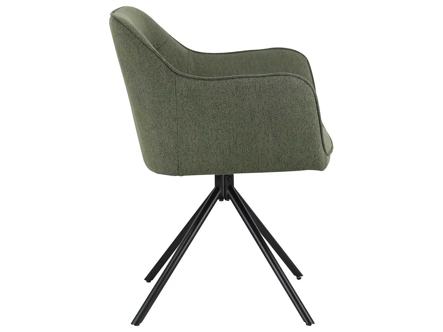 Lot de 2 chaises en tissu vert DANNA - HAPPY GARDEN