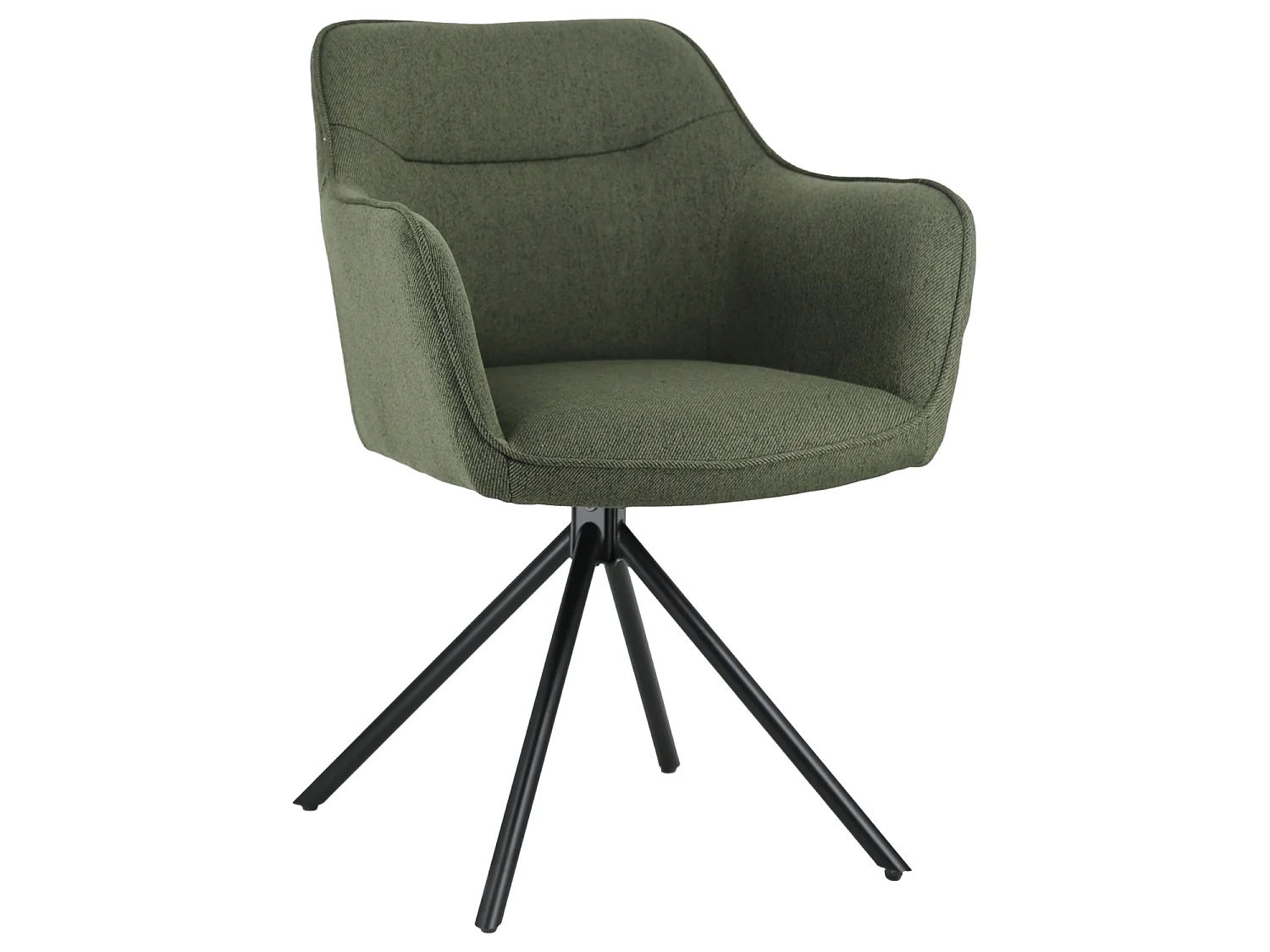 Lot de 2 chaises en tissu vert DANNA - HAPPY GARDEN