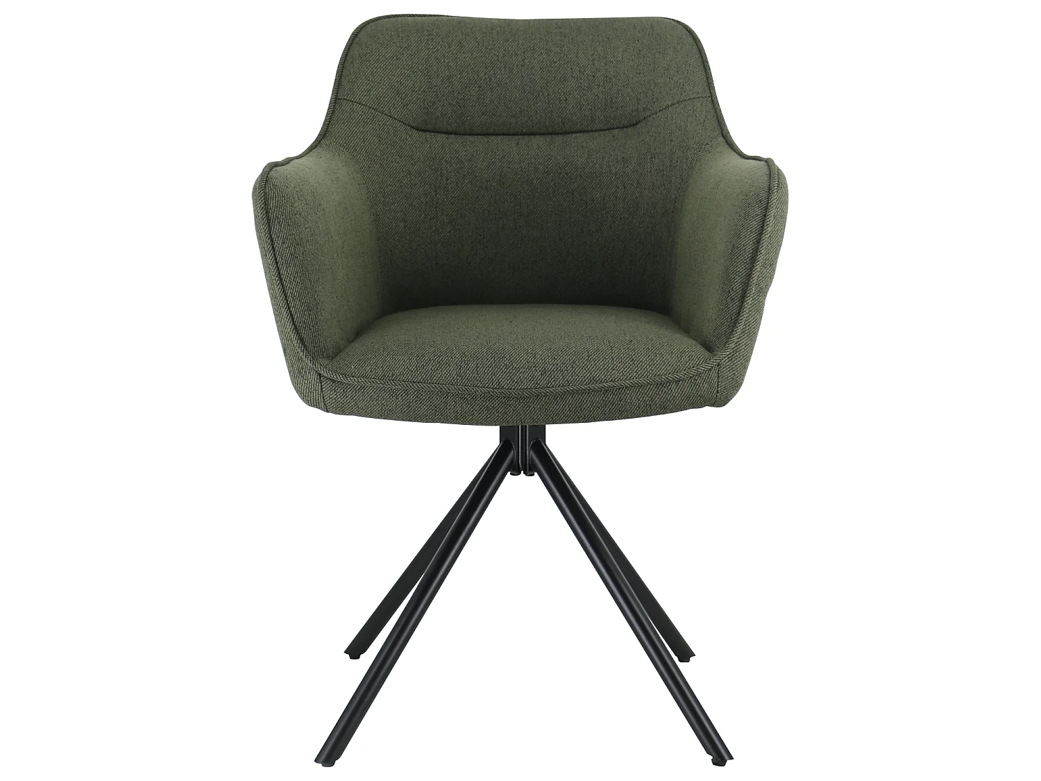 Lot de 2 chaises en tissu vert DANNA - HAPPY GARDEN