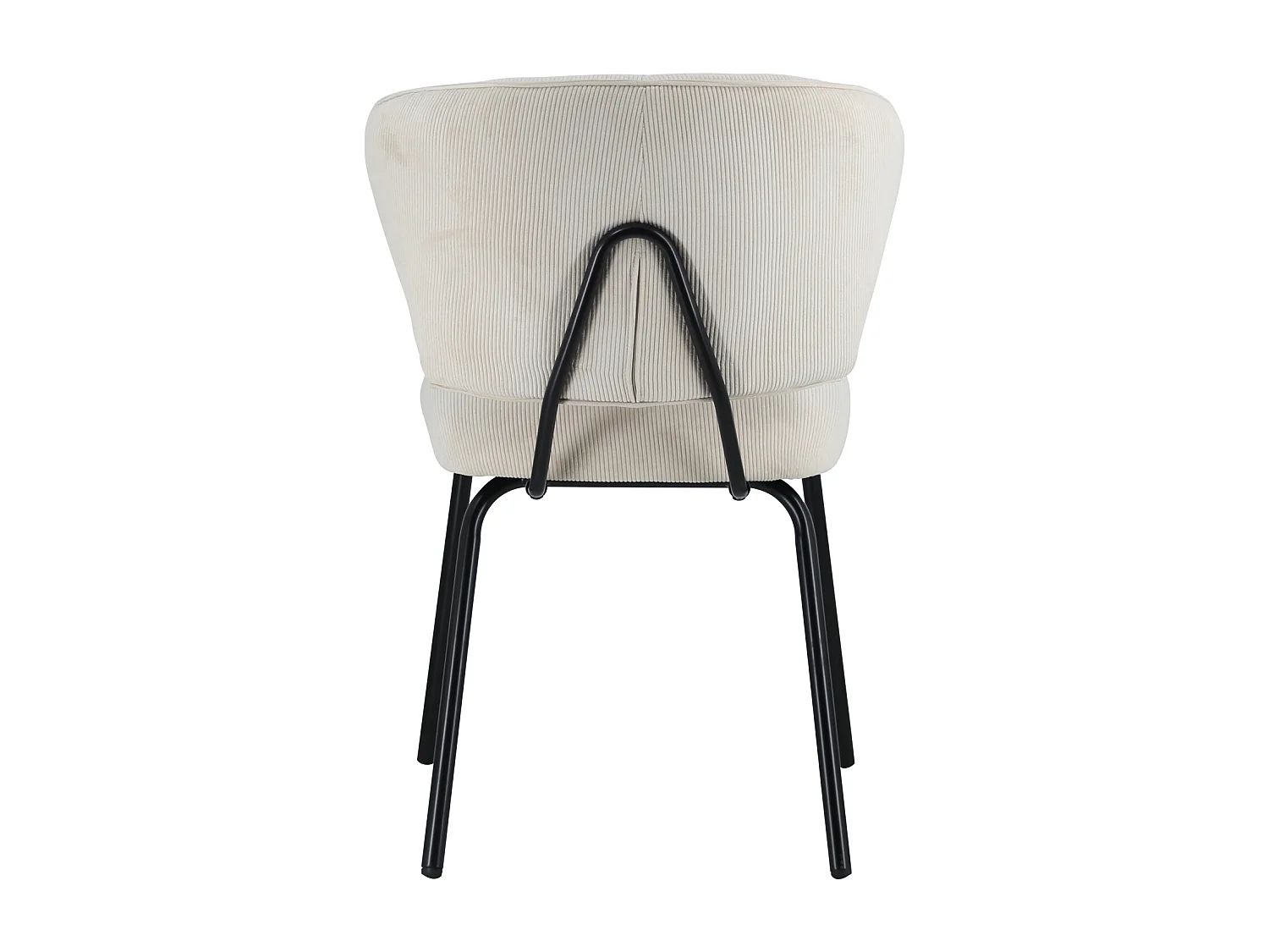 Set van 2 NILSA beige ribfluwelen stoelen