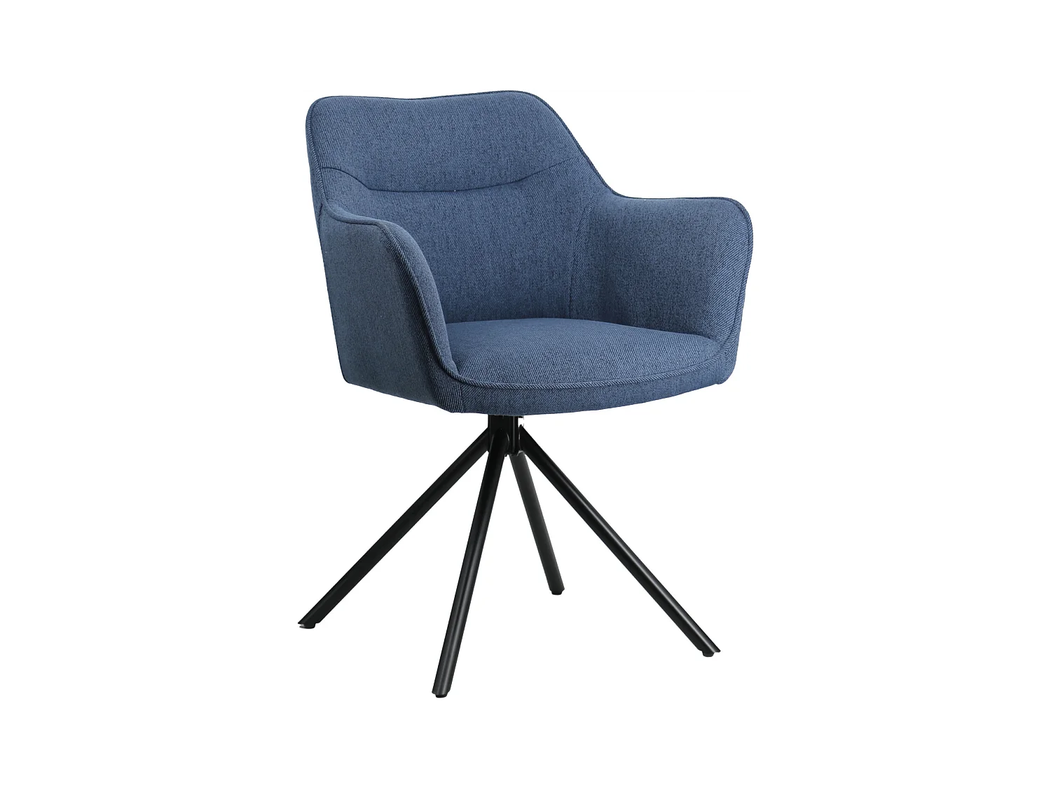 Lot de 2 chaises en tissu bleu DANNA - HAPPY GARDEN