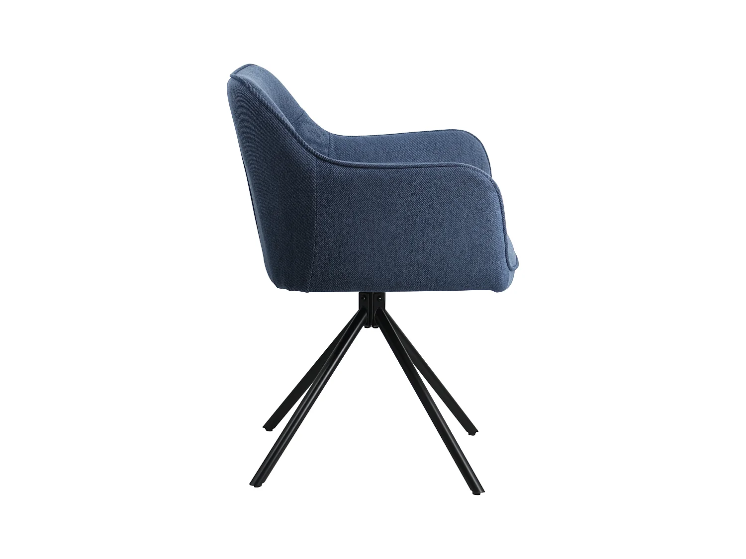 Lot de 2 chaises en tissu bleu DANNA - HAPPY GARDEN