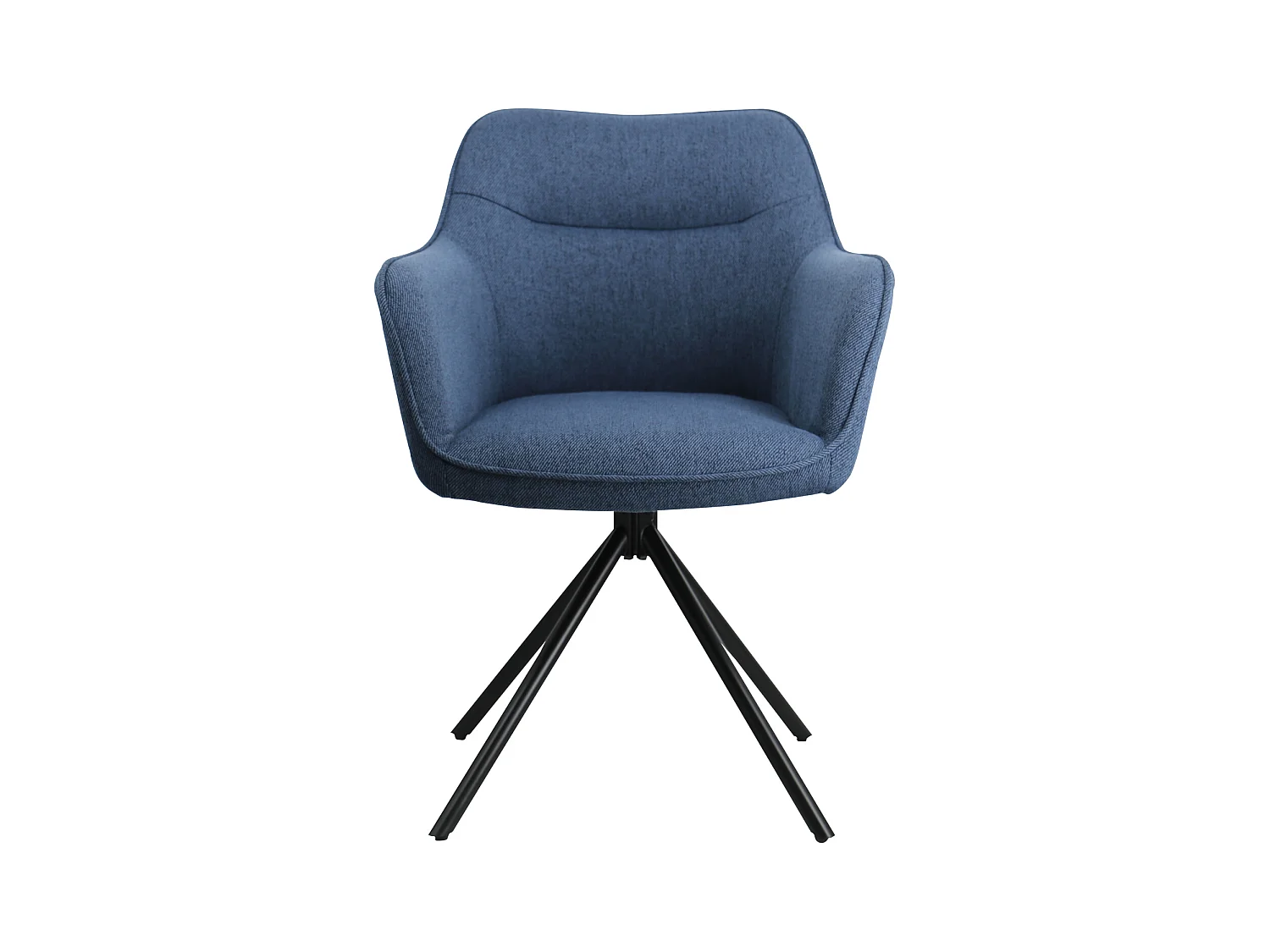 Lot de 2 chaises en tissu bleu DANNA - HAPPY GARDEN