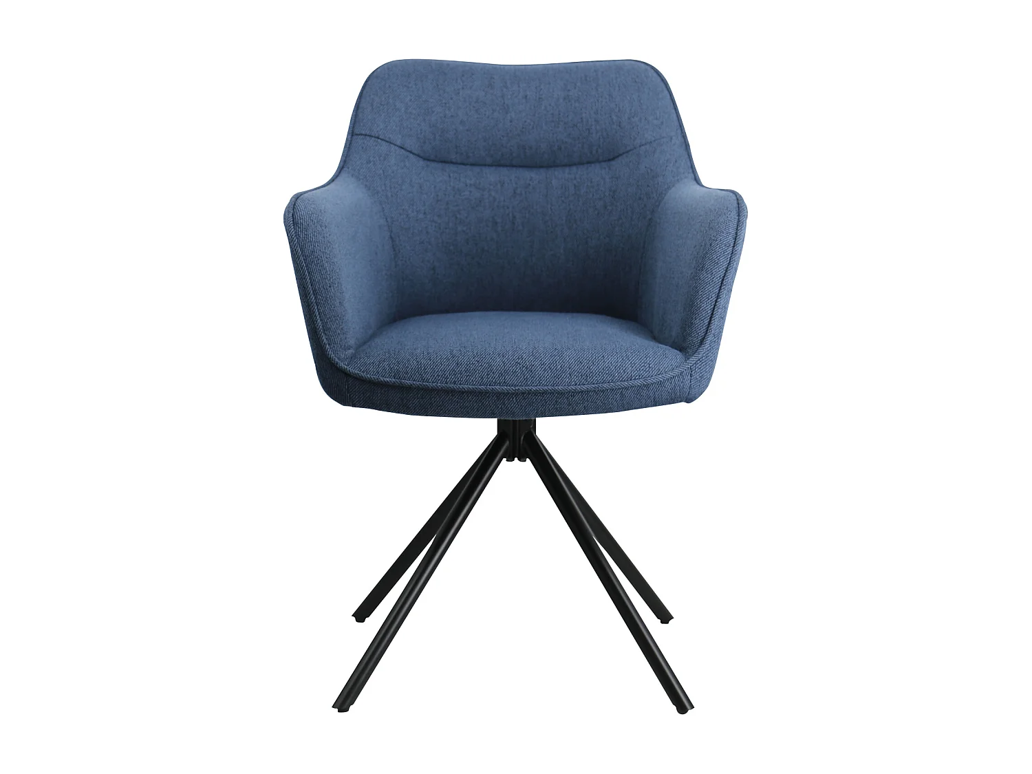 Lot de 2 chaises en tissu bleu DANNA - HAPPY GARDEN