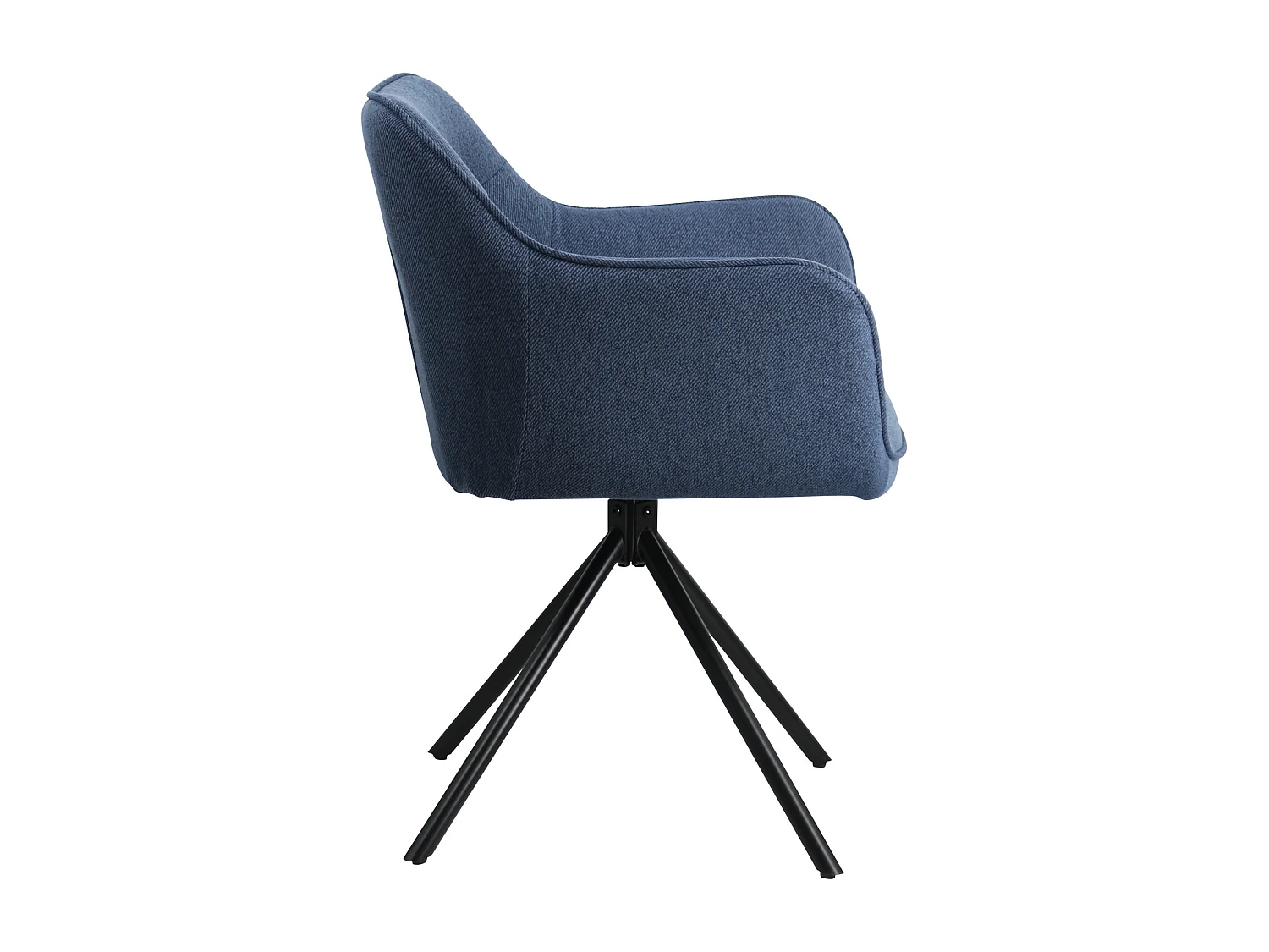 Lot de 2 chaises en tissu bleu DANNA - HAPPY GARDEN