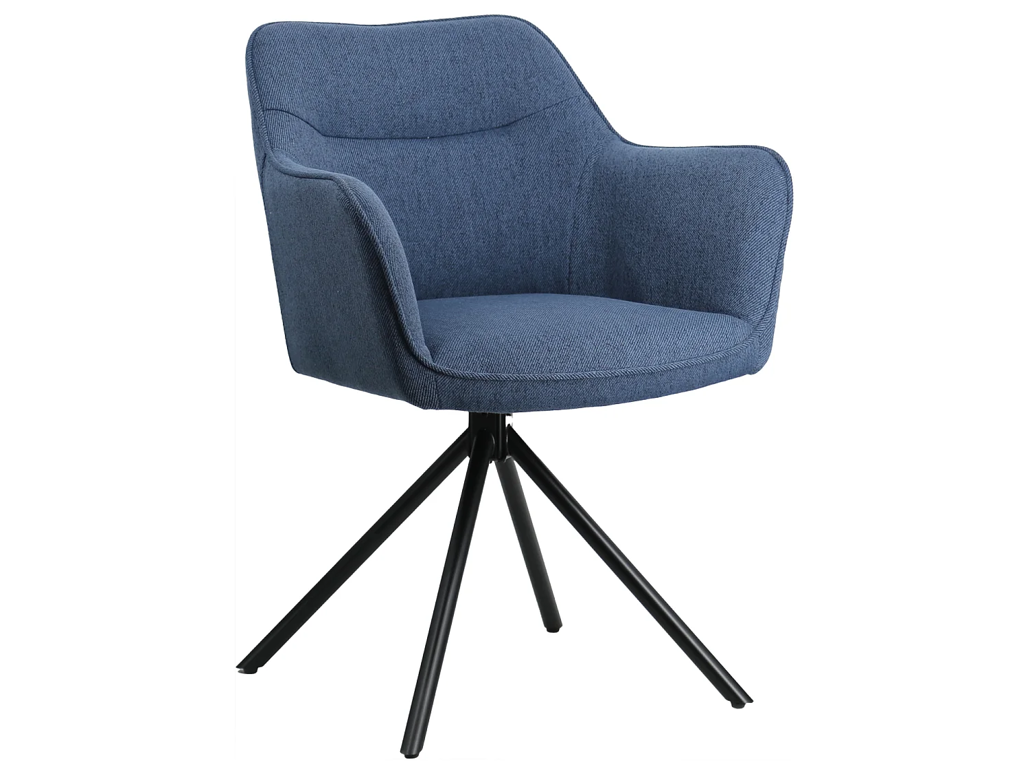 Lot de 2 chaises en tissu bleu DANNA - HAPPY GARDEN
