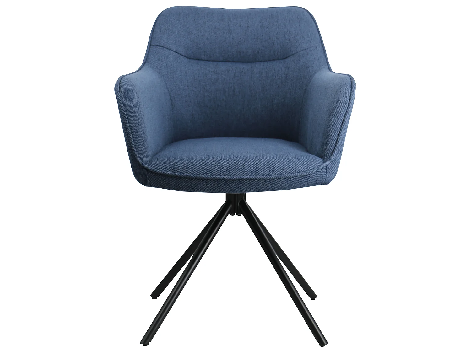 Lot de 2 chaises en tissu bleu DANNA - HAPPY GARDEN