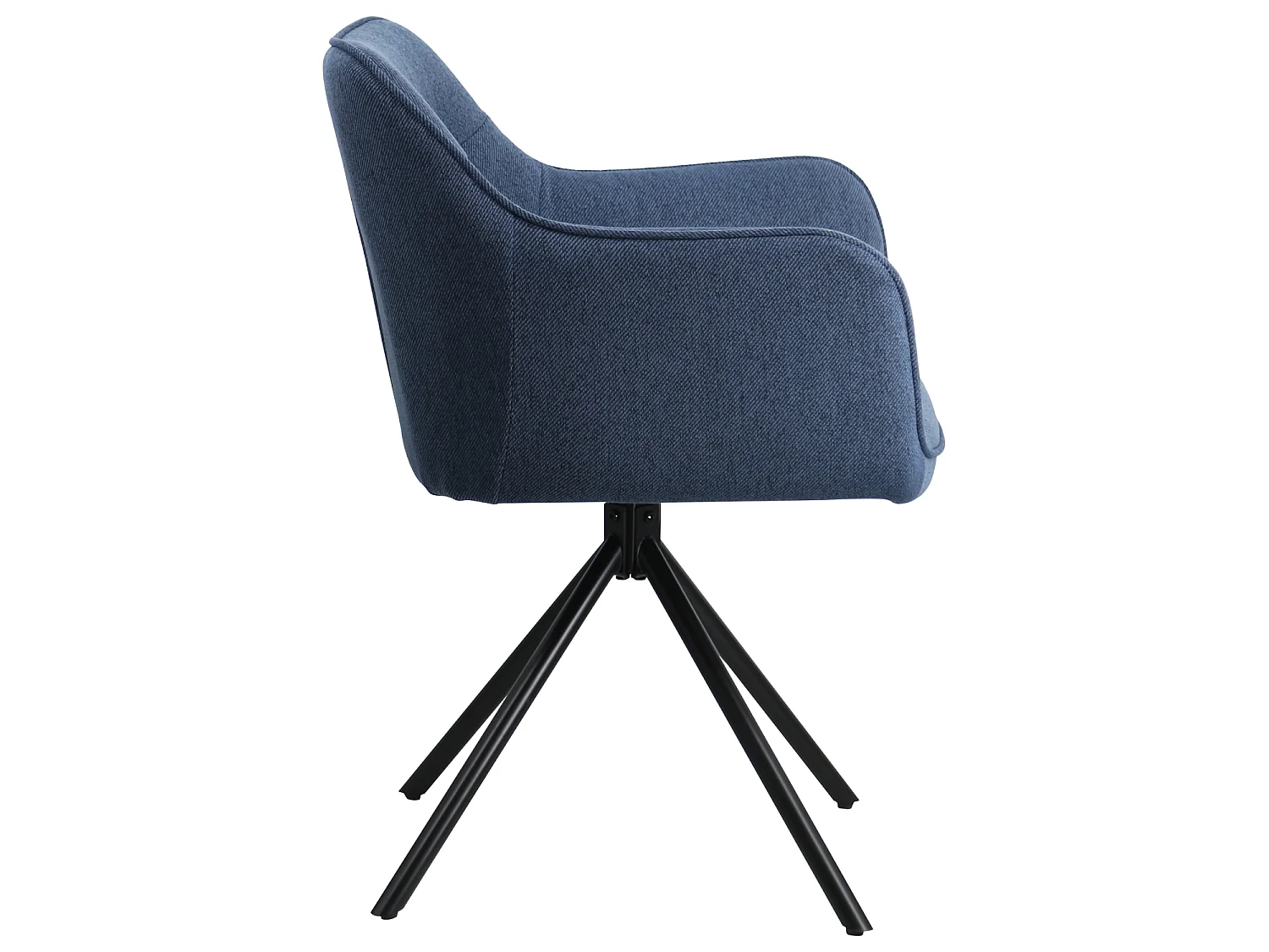 Lot de 2 chaises en tissu bleu DANNA - HAPPY GARDEN