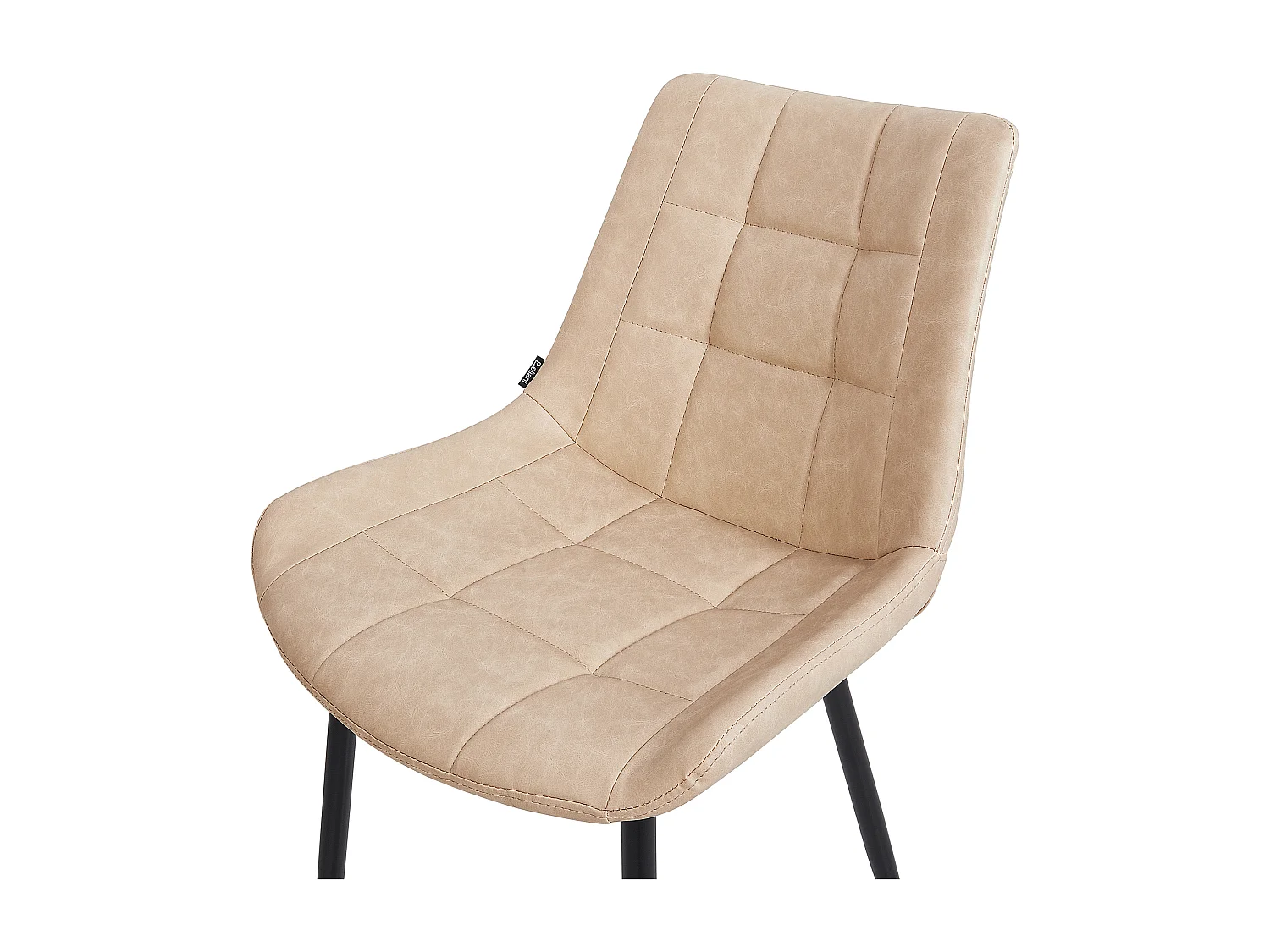 Set van 2 eetkamerstoelen MELROSE II Kunstleer Beige