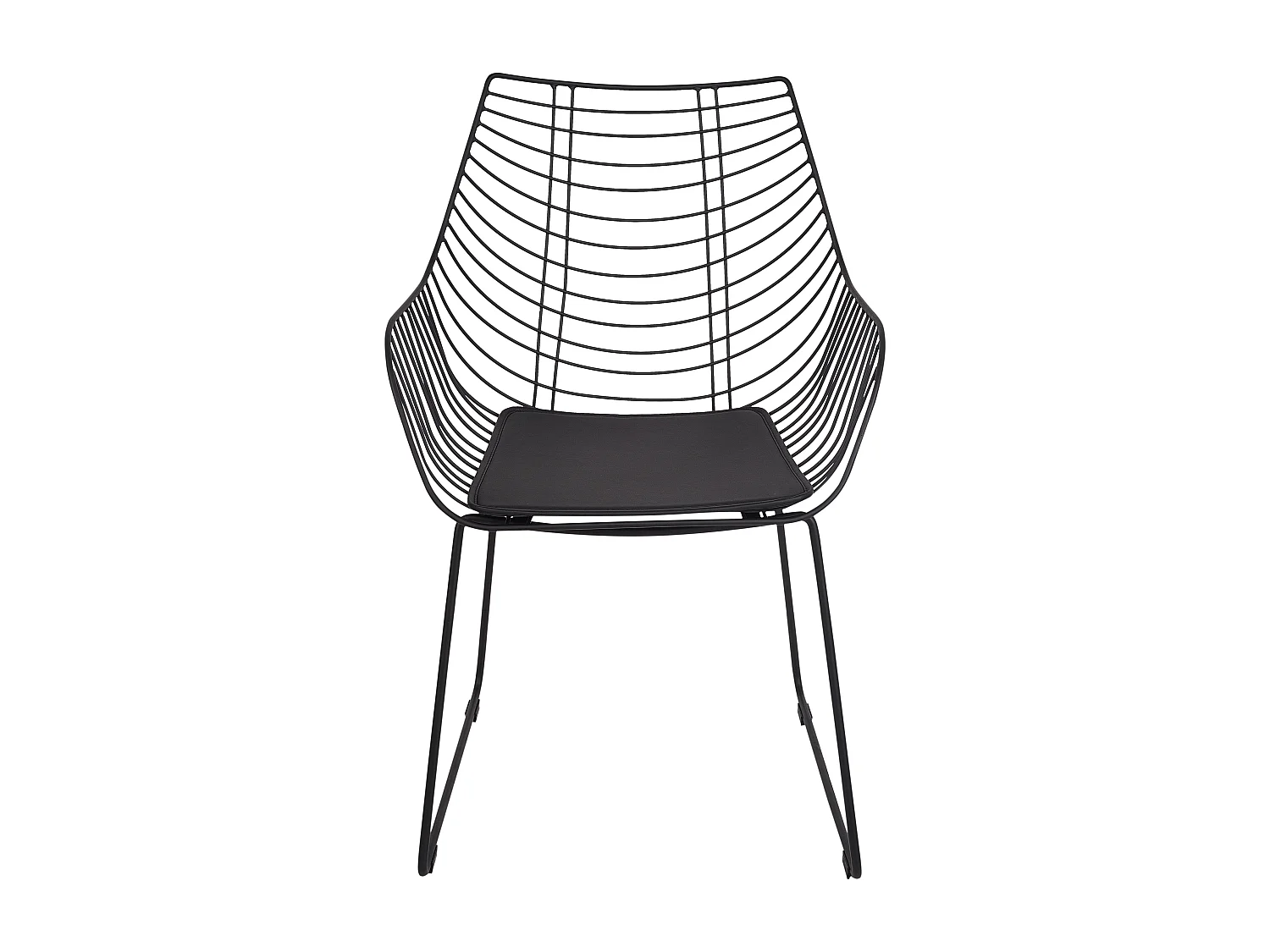 Set van 2 eetkamerstoelen ANNAPOLIS Metaal Zwart