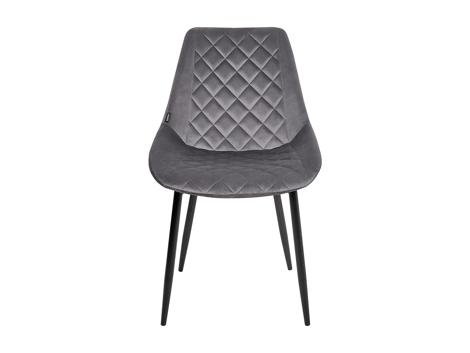 Set van 2 eetkamerstoelen MARIBEL Fluweel Grijs