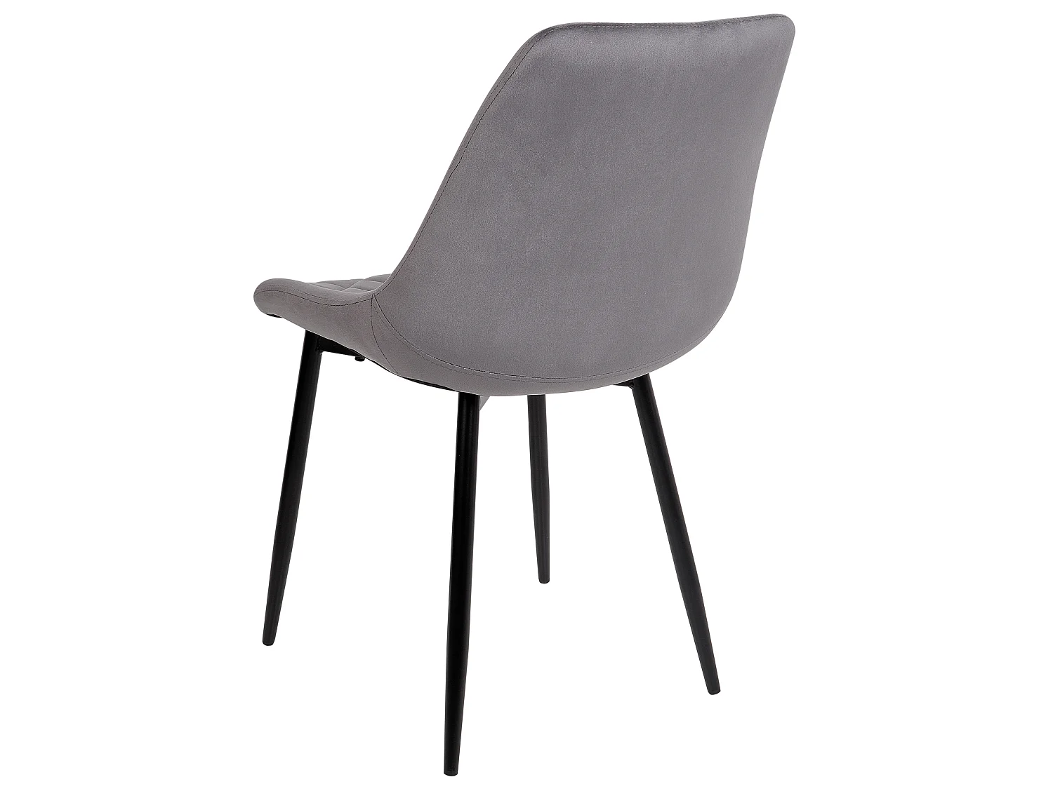 Set van 2 eetkamerstoelen MARIBEL Fluweel Grijs