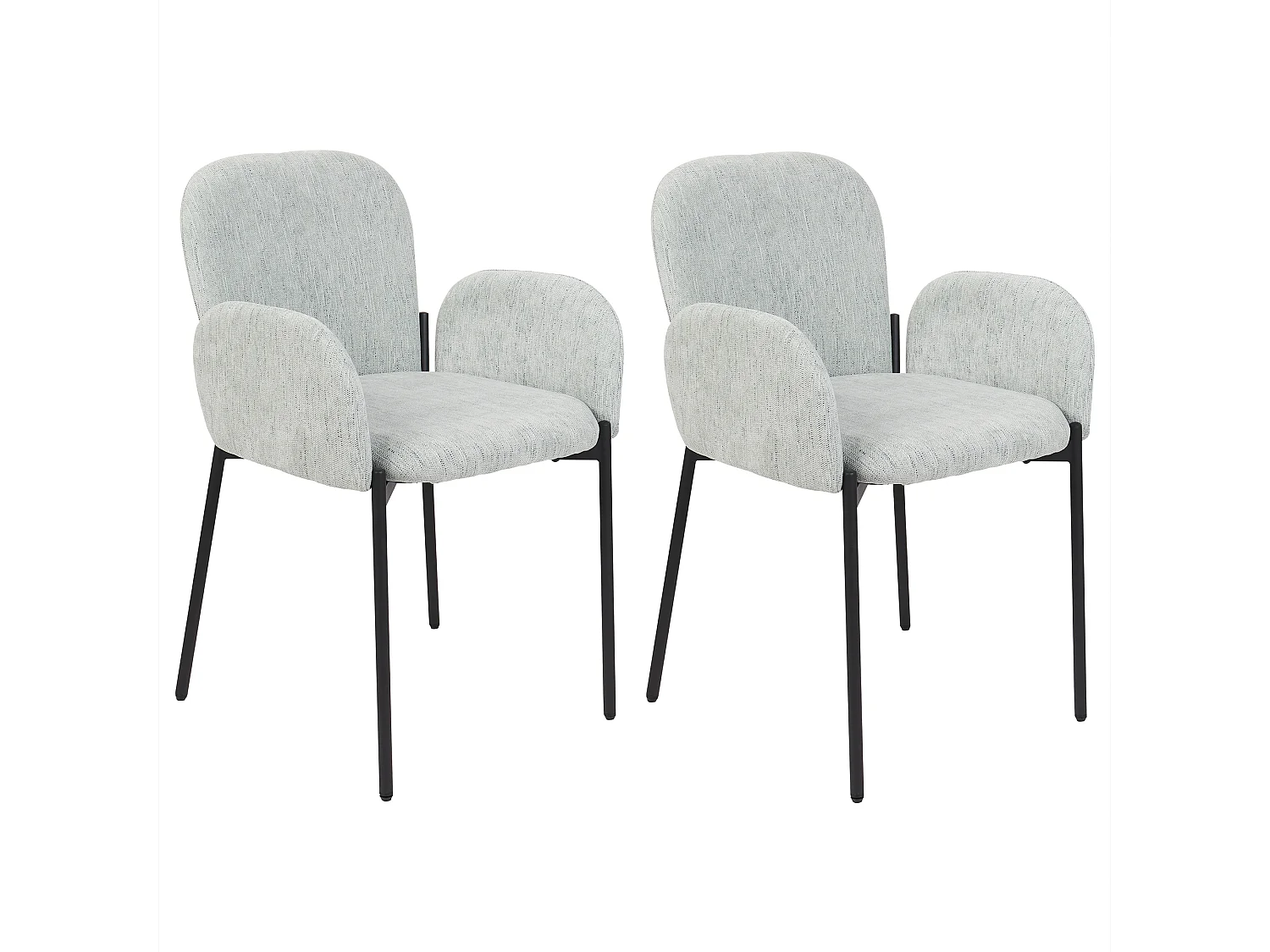 Conjunto de 2 cadeiras de jantar ALBEE Verde menta