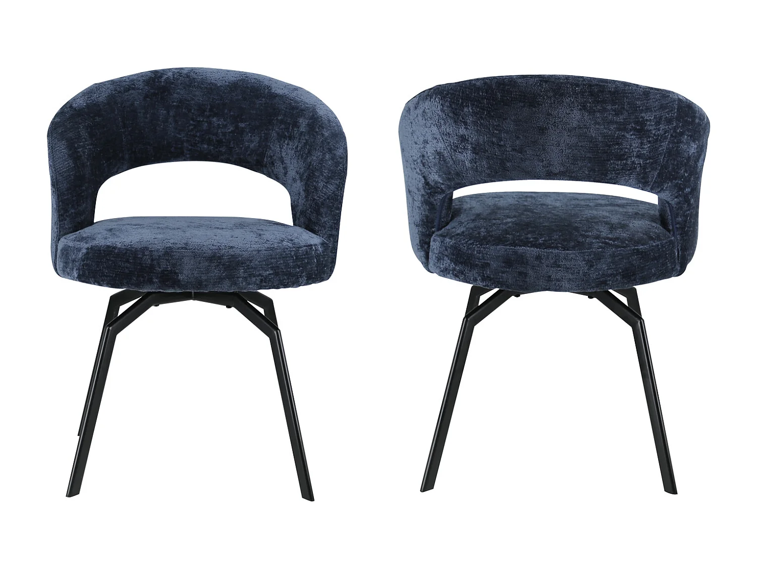 Chaise en chenille bleu foncé EHBA - HAPPY GARDEN