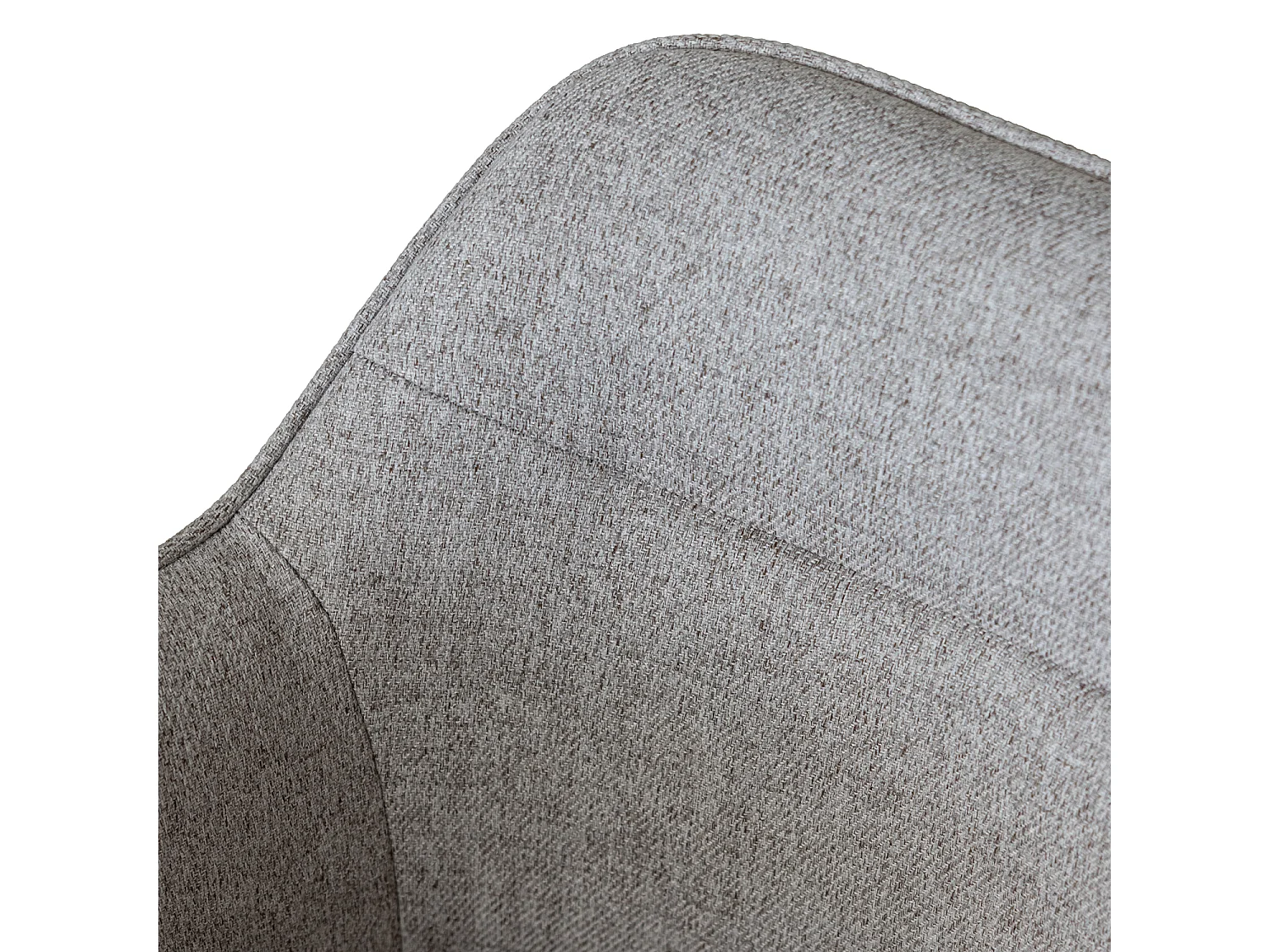 Lot de 2 chaises en tissu gris DANNA - HAPPY GARDEN