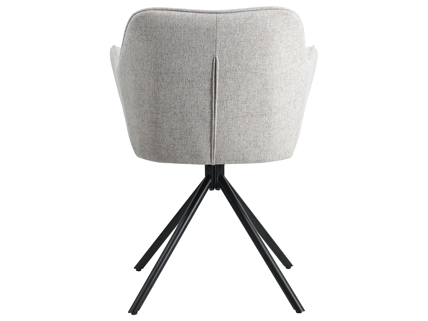 Lot de 2 chaises en tissu gris DANNA - HAPPY GARDEN