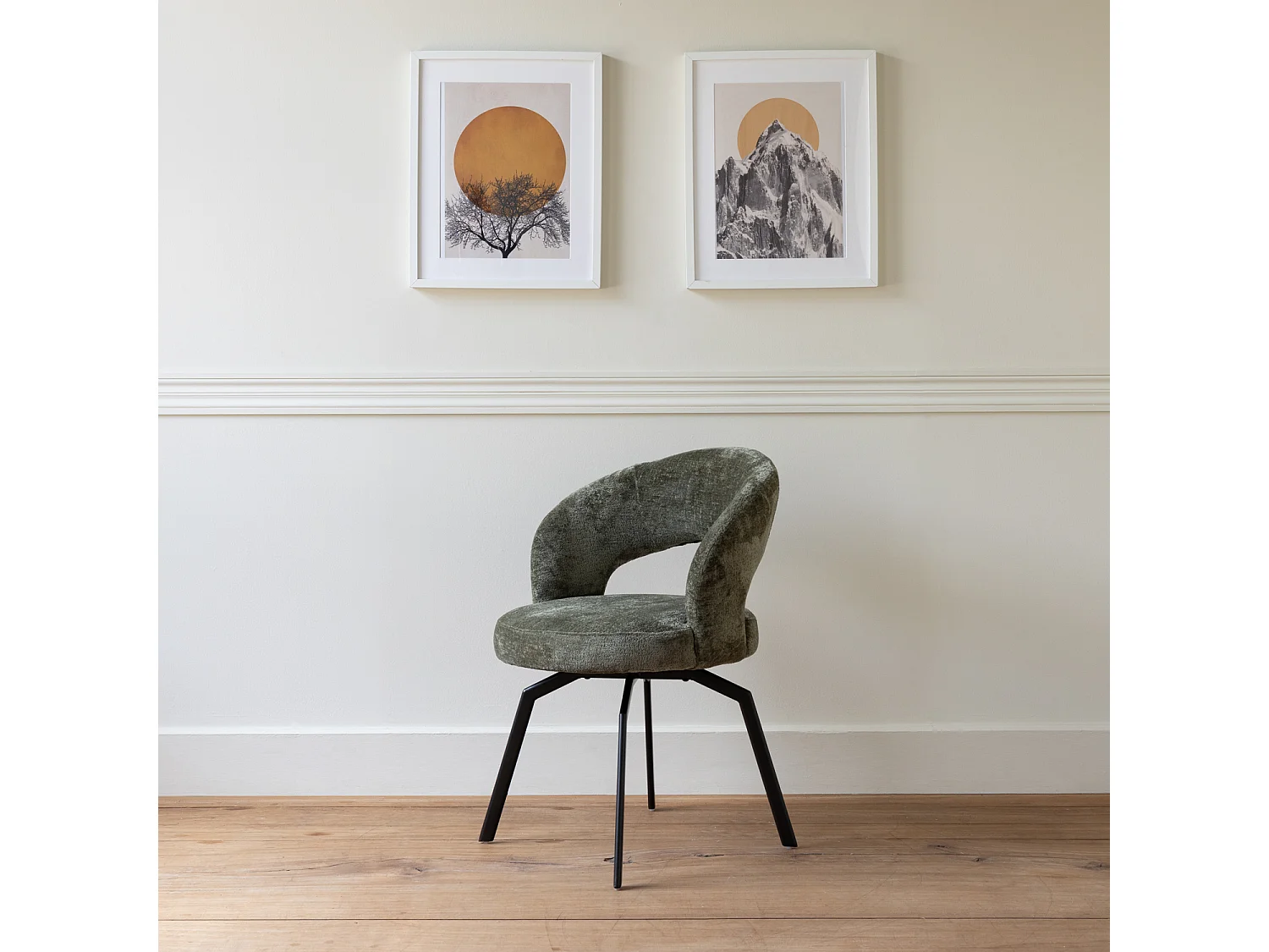 Chaise en chenille verte EHBA - HAPPY GARDEN