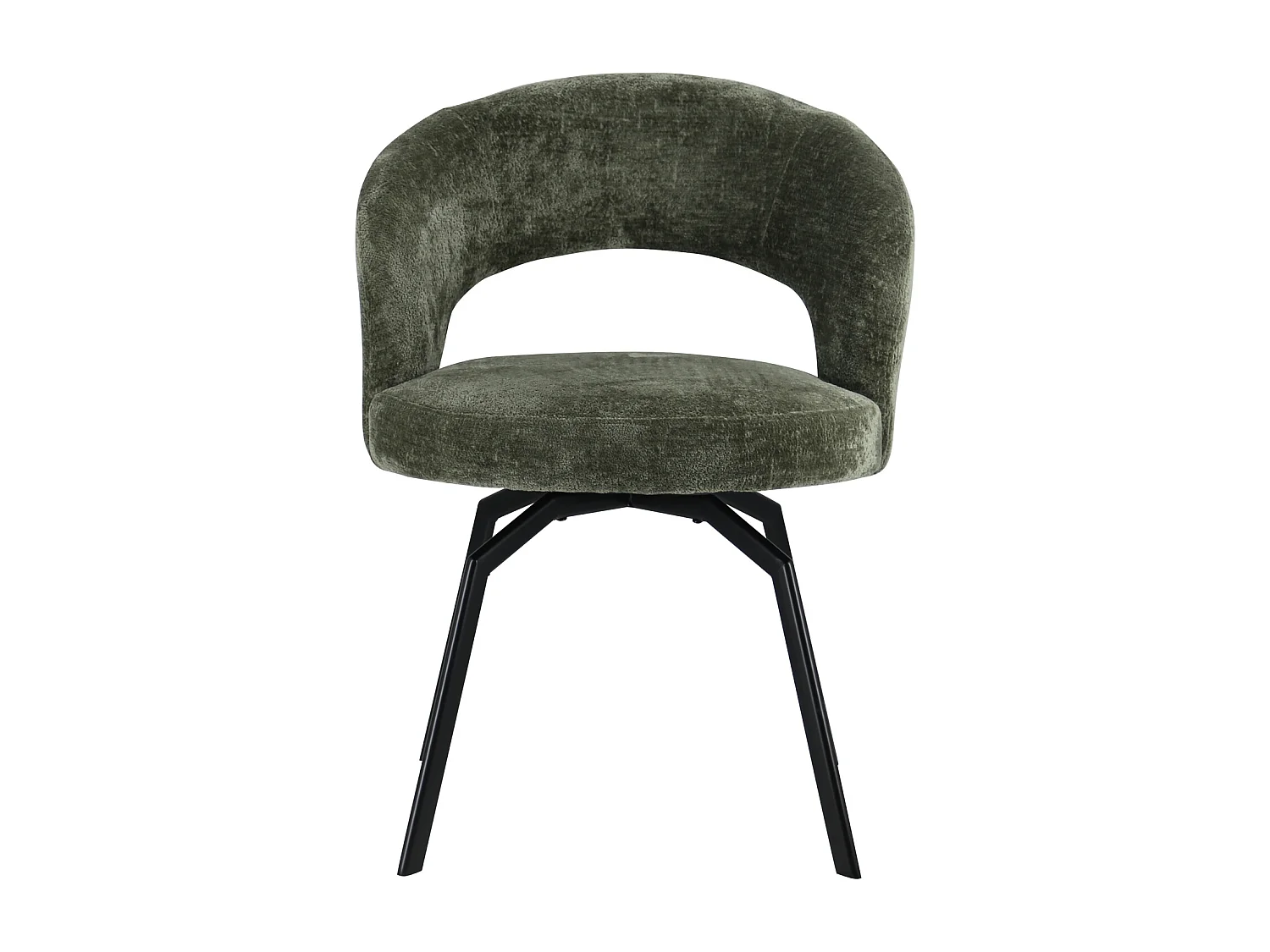 EHBA groene chenille stoel