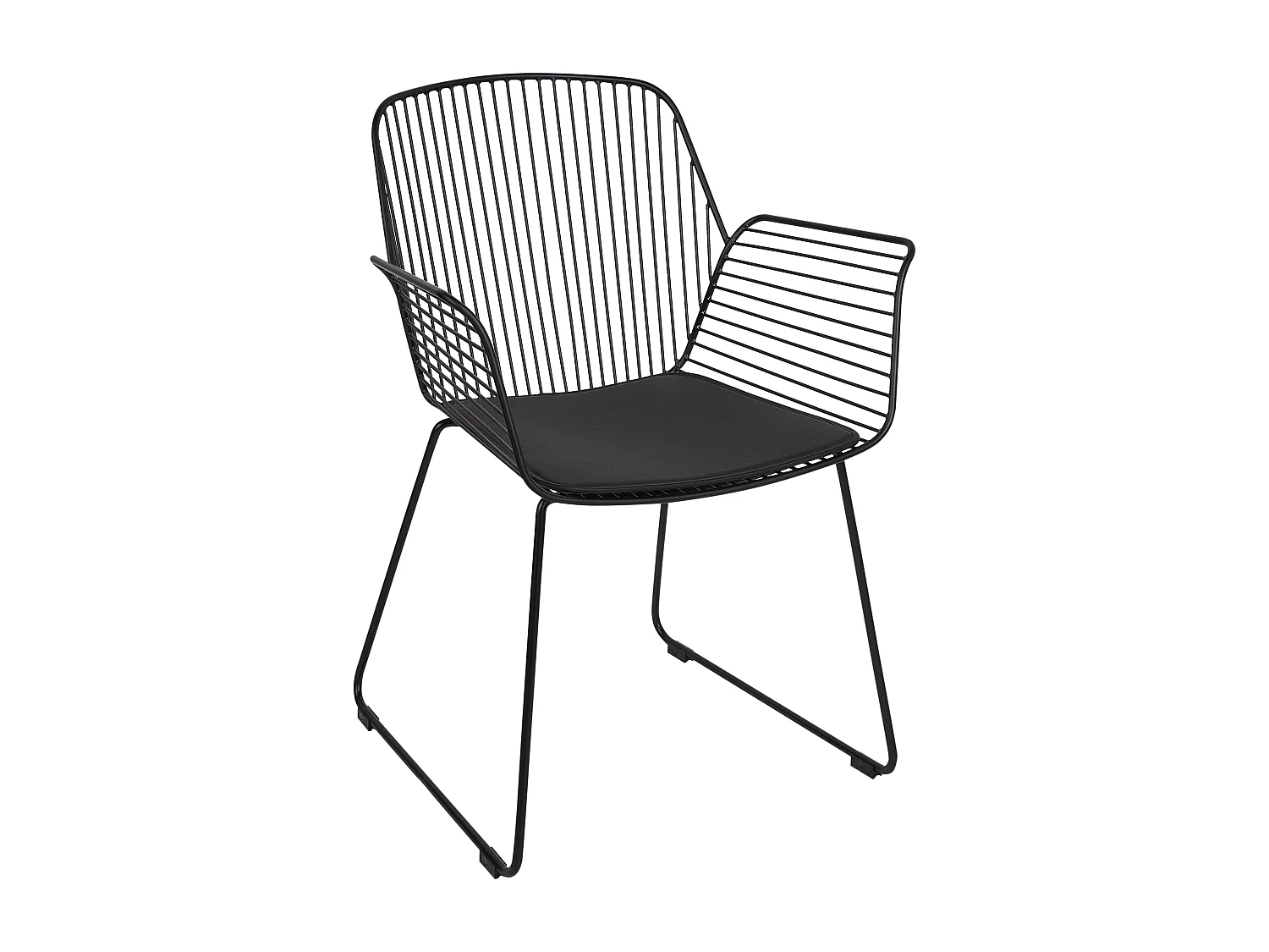 Conjunto de 2 cadeiras de jantar APPLETON Metal Preto