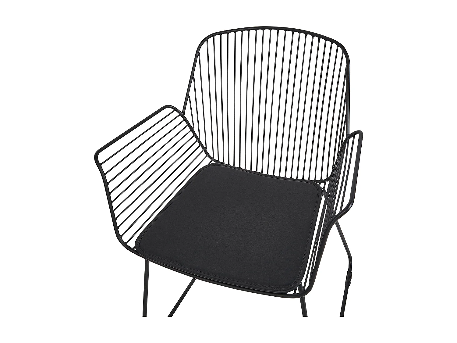 Conjunto de 2 cadeiras de jantar APPLETON Metal Preto