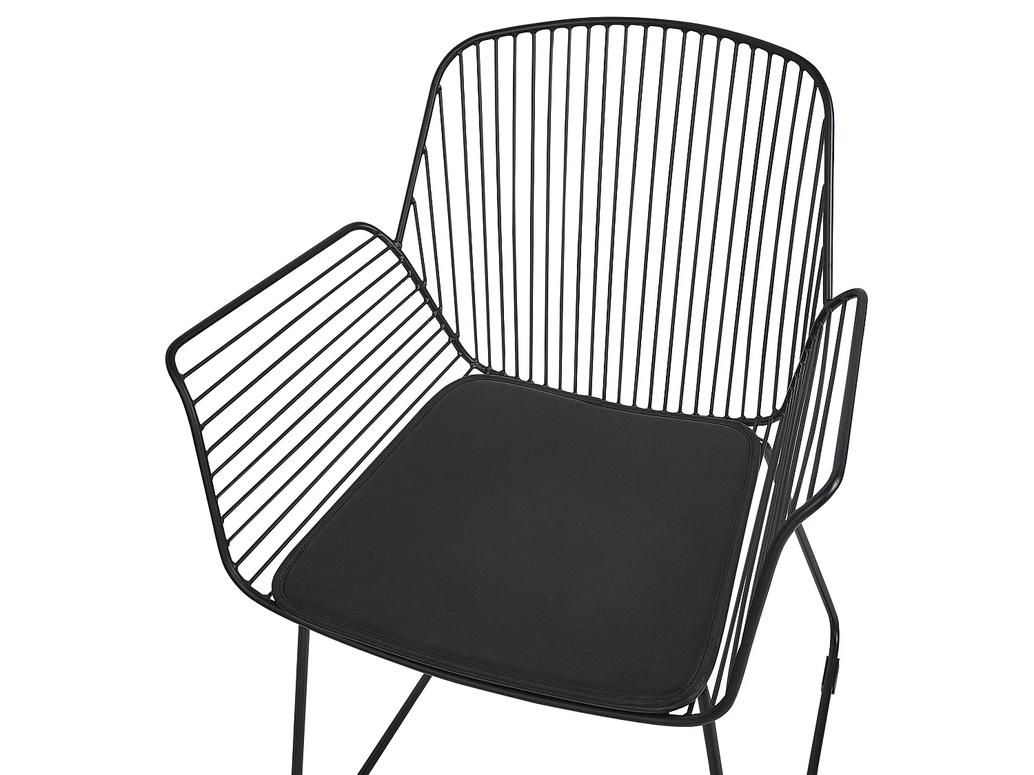 Set van 2 eetkamerstoelen APPLETON Metaal Zwart