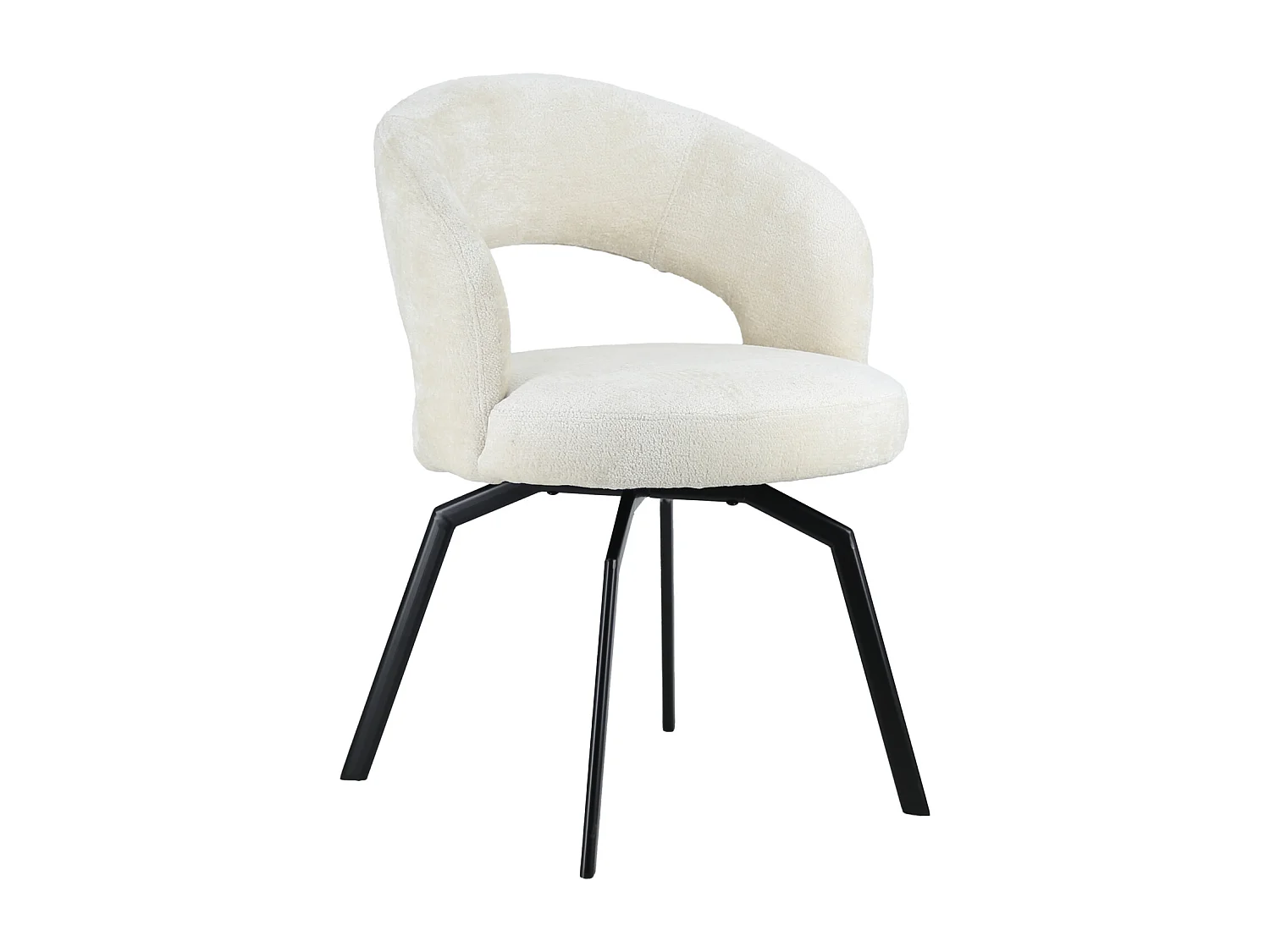 Chaise en chenille beige EHBA - HAPPY GARDEN