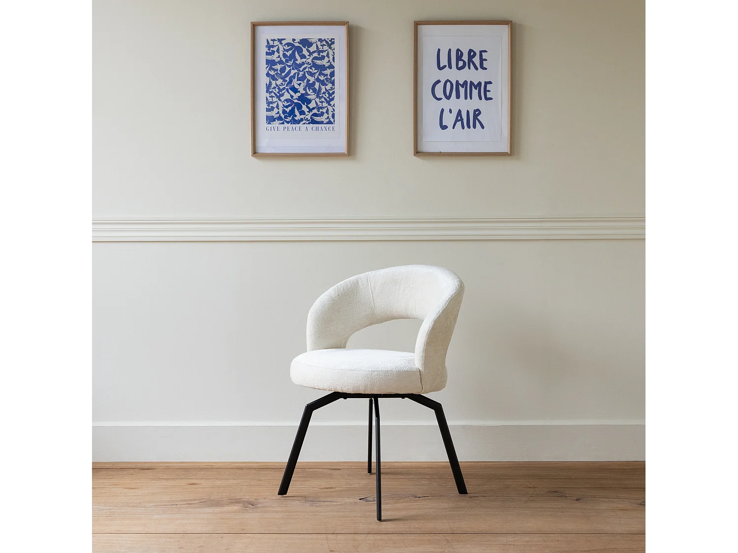 Sedia EHBA in ciniglia beige