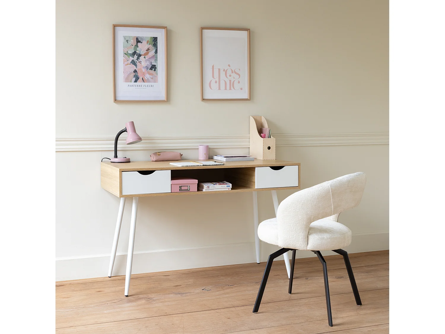 Sedia EHBA in ciniglia beige