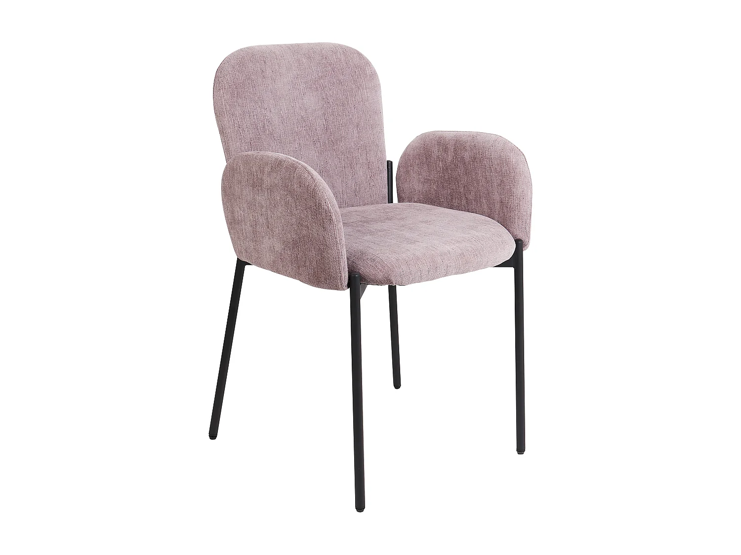 Lot de 2 chaises de salle à manger ALBEE Rose