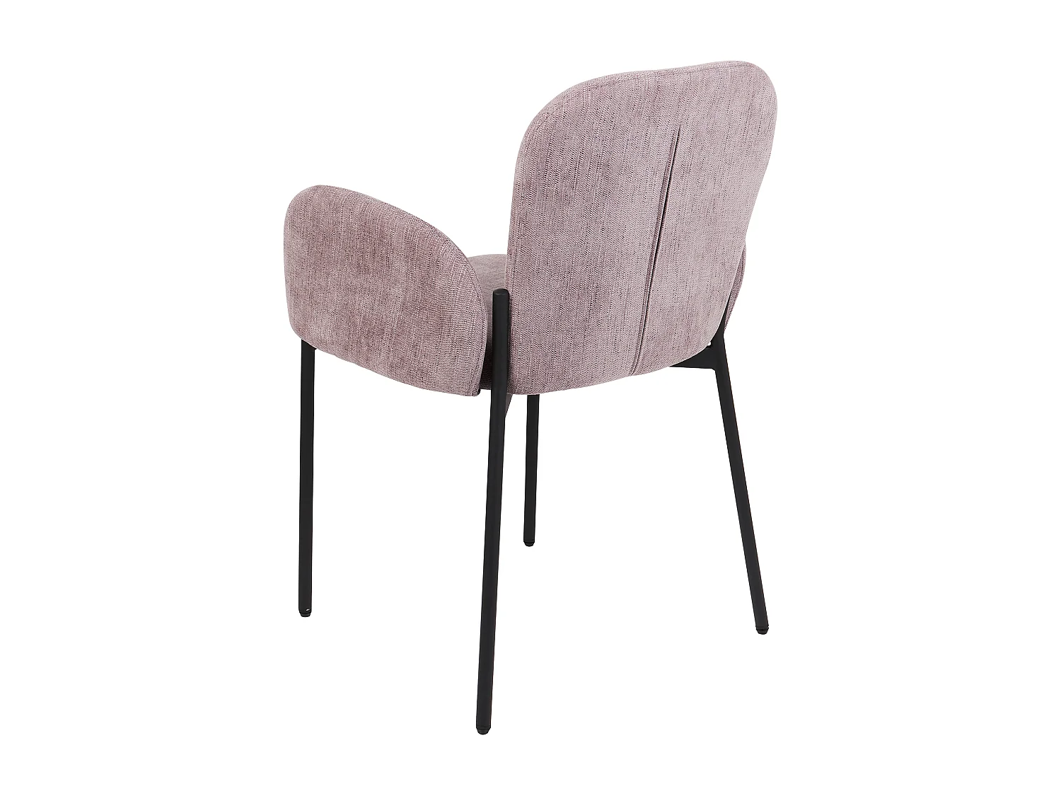 Lot de 2 chaises de salle à manger ALBEE Rose