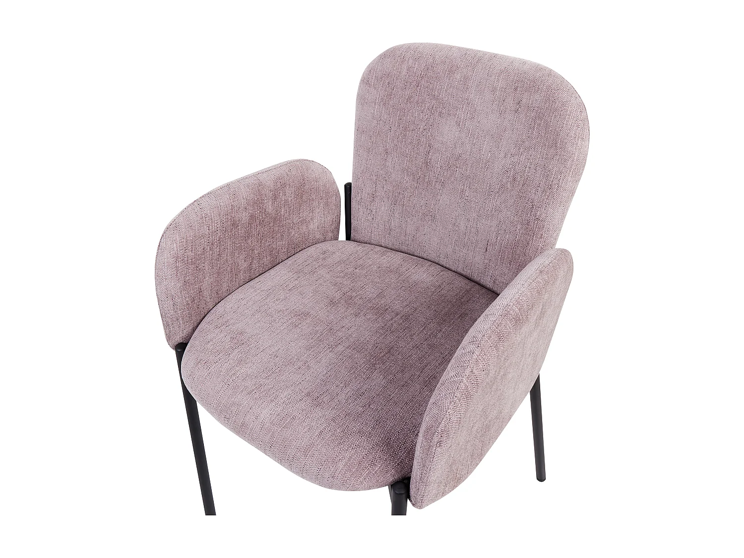 Lot de 2 chaises de salle à manger ALBEE Rose