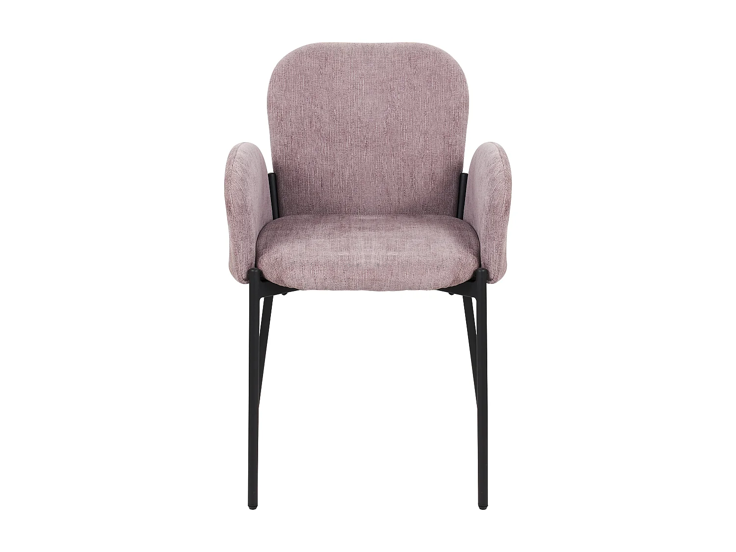 Lot de 2 chaises de salle à manger ALBEE Rose