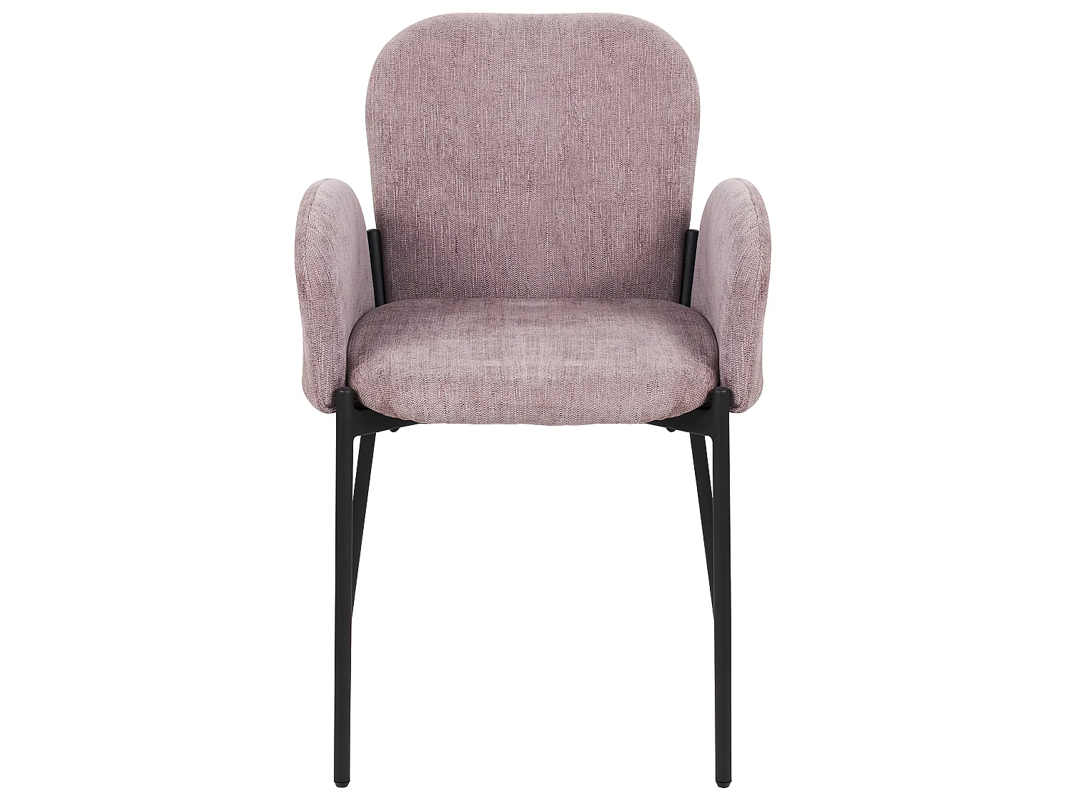 Lot de 2 chaises de salle à manger ALBEE Rose